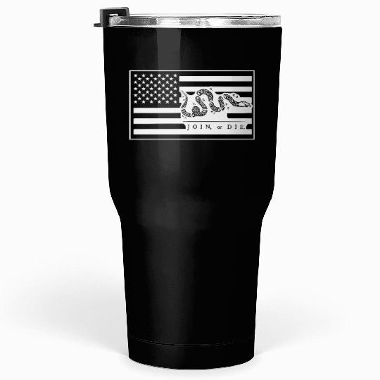 Join Or Die Flag 1776 LIKE US ON FACEBOOK # Tumblers 30 Oz