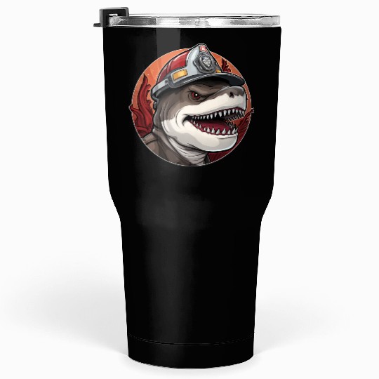 Sharks Firefighter Tumblers 30 Oz