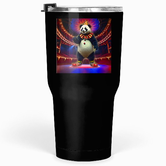 Clown panda Tumblers 30 Oz
