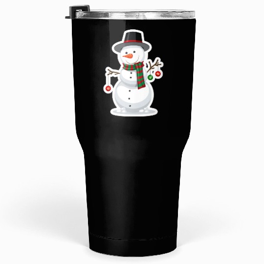 the white snowmen Tumblers 30 Oz
