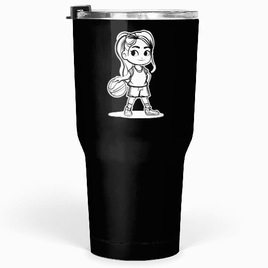 Basketball Girl Tumblers 30 Oz