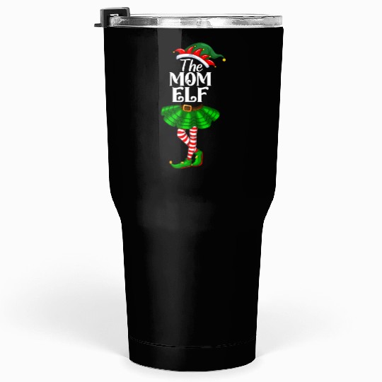 The Mom Elf Christmas Matching Family Tumblers 30 Oz