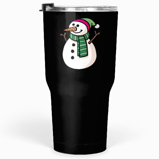 Snowman Design for Winter Apparel Tumblers 30 Oz