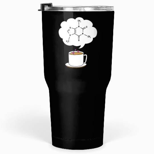 Organic Chemistry Coffee Lover Caffeine Molecule Tumblers 30 Oz