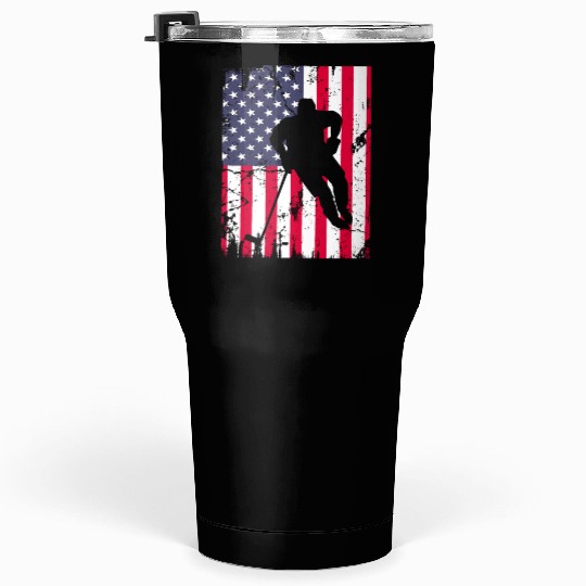 Cute idea American flag hokey lover Tumblers 30 Oz