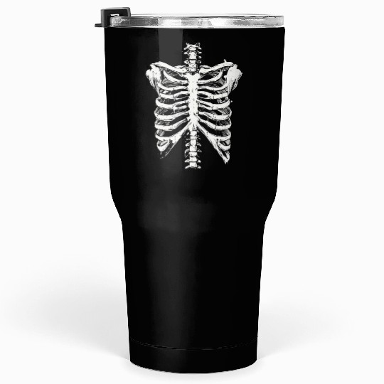 skeleton rib cage spooky halloween Tumblers 30 Oz