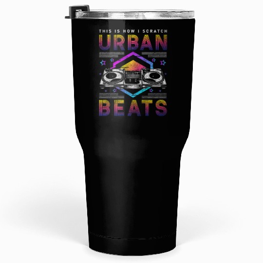 Disc Jockey Melody Crowd Vinyl Tumblers 30 Oz