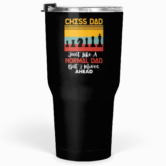 Cool Chess Player Art 4 Tumblers 30 Oz