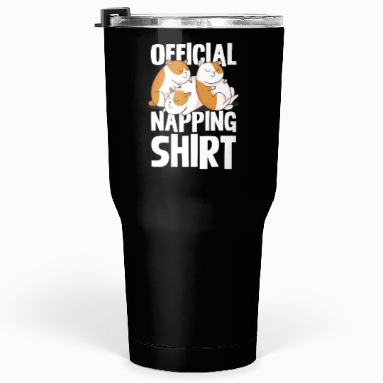 Official Napping Tumblers 30 Oz Guinea Pig Lovers Cozy Nap