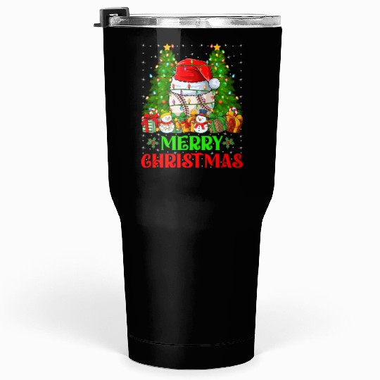 Baseball Christmas Tumblers 30 Oz