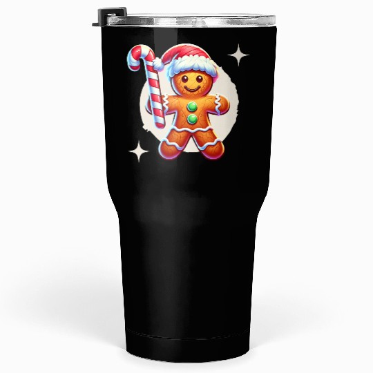 Gingerbread Man Christmas Cheer Tumblers 30 Oz