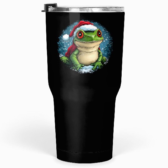 Frogs Christmas Tumblers 30 Oz