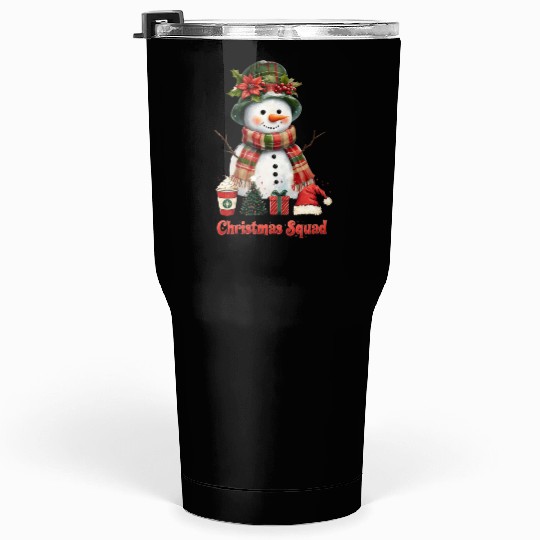 Snowman Christmas Family Gathering Tumblers 30 Oz