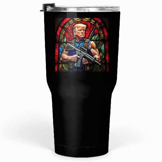 Trump the Commando Tumblers 30 Oz