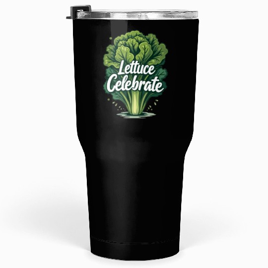 Funny Food Art: Lettuce Romaine Salad for Salad Tumblers 30 Oz