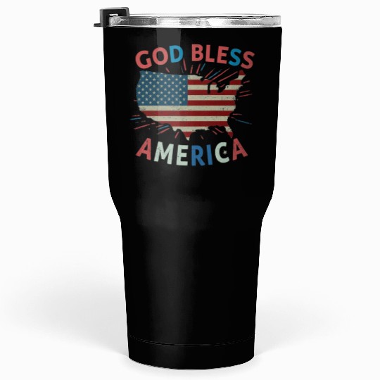God Bless America Tumblers 30 Oz Design