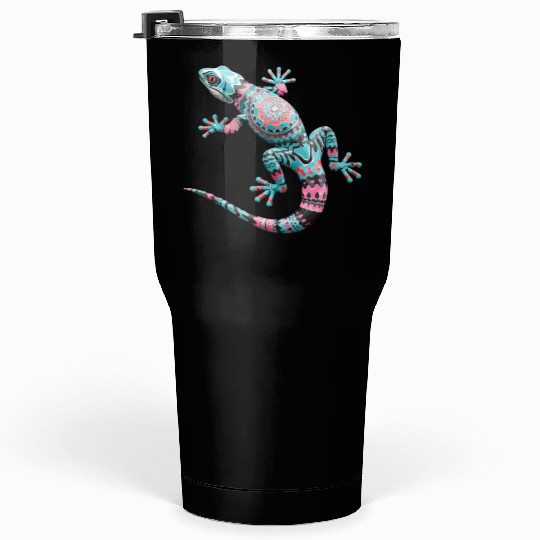 Cute Chameleon for Lizard Pet Lover Tumblers 30 Oz