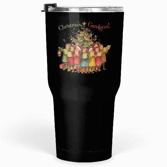 Tree Vintage Christmas, Merry Christmas Tumblers 30 Oz