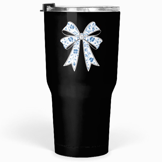 Christmas Coquette Bow, Merry Christmas Tumblers 30 Oz