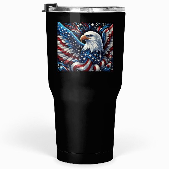 Patriotic Eagle Tumblers 30 Oz