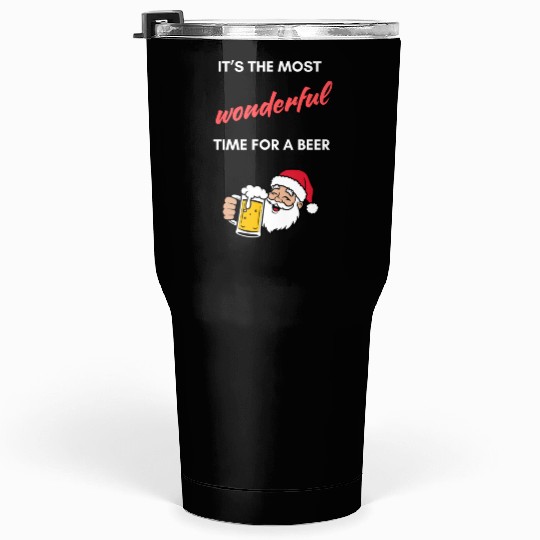It's the most wonderful time for a beer christmas Tumblers 30 Oz