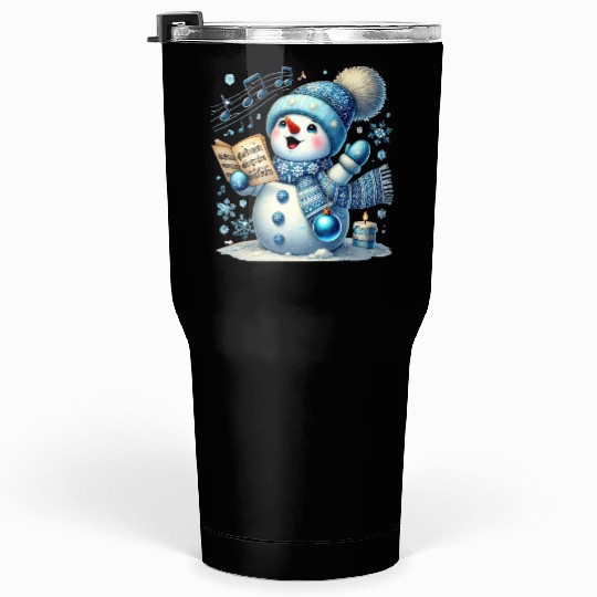Snowman Christmas, Cute Christmas Tumblers 30 Oz