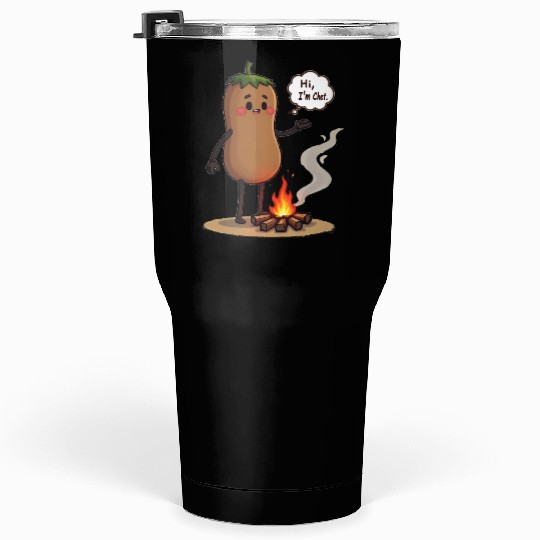 Chestnuts Roasting Christmas Cartoon Tumblers 30 Oz