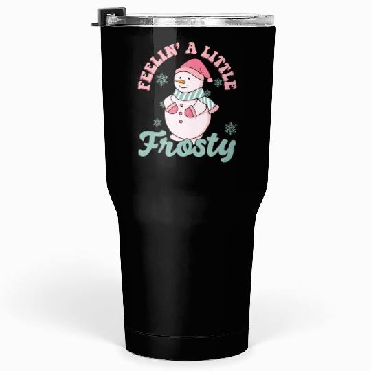 Snowman Christmas, Christmas Retro Tumblers 30 Oz