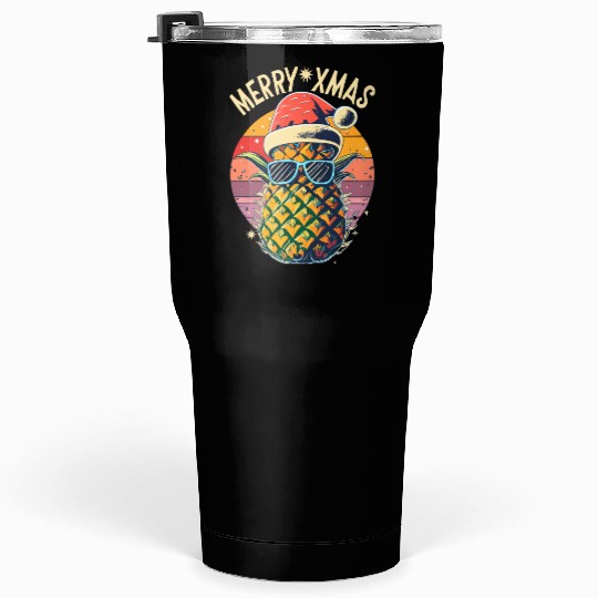 Pineapple Christmas Tumblers 30 Oz
