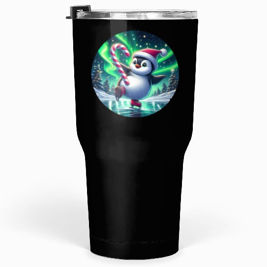 Penguin's Northern Lights Skate Tumblers 30 Oz