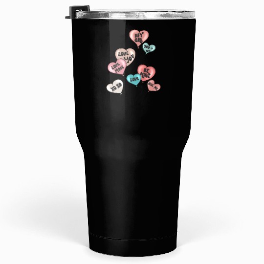 Valentines Day, Valentine Retro Tumblers 30 Oz