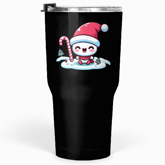 Merry Little Snowman Tumblers 30 Oz