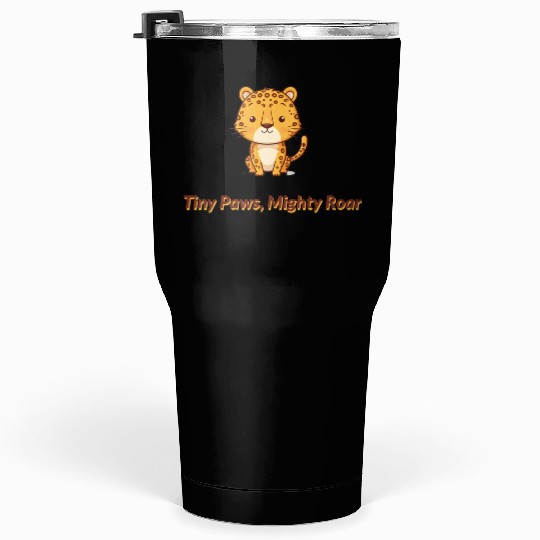 Tiny Paws Mighty Roar Jaguar Tumblers 30 Oz