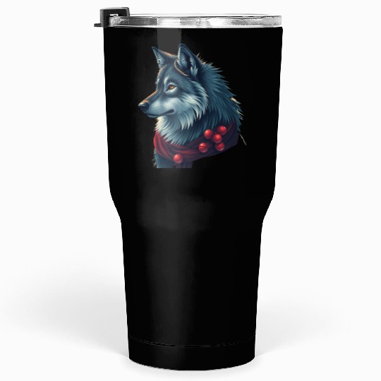 Winter Wolf Holiday Tumblers 30 Oz