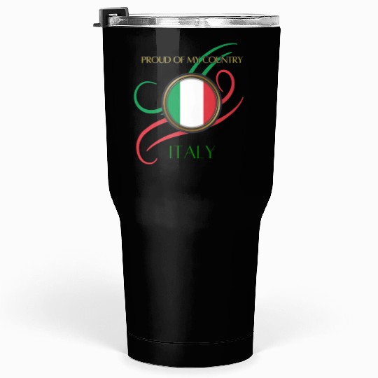 Tricolor Pride: Spirit of Italy Tumblers 30 Oz