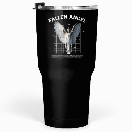 Embrace the Mystique of Fallen Angel Vintage Tumblers 30 Oz