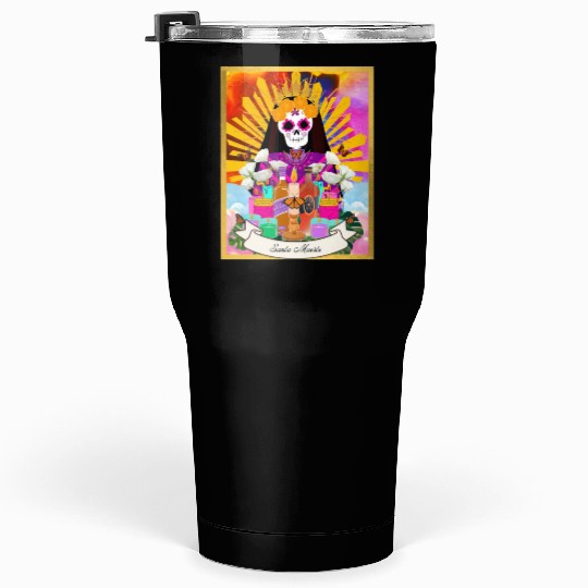 Butterfly Santa Muerte Tumblers 30 Oz
