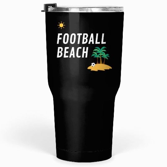 Sunset Football Beach Tumblers 30 Oz