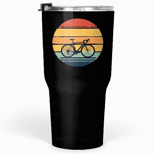 Retro Bicycle Design Minimalist Bike Outfit Tumblers 30 Oz