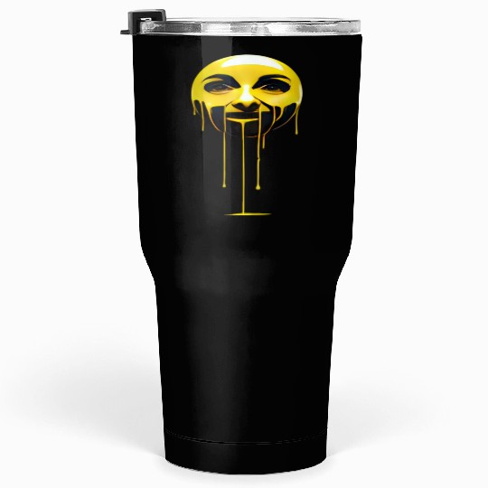 Melting Gold Face Tumblers 30 Oz