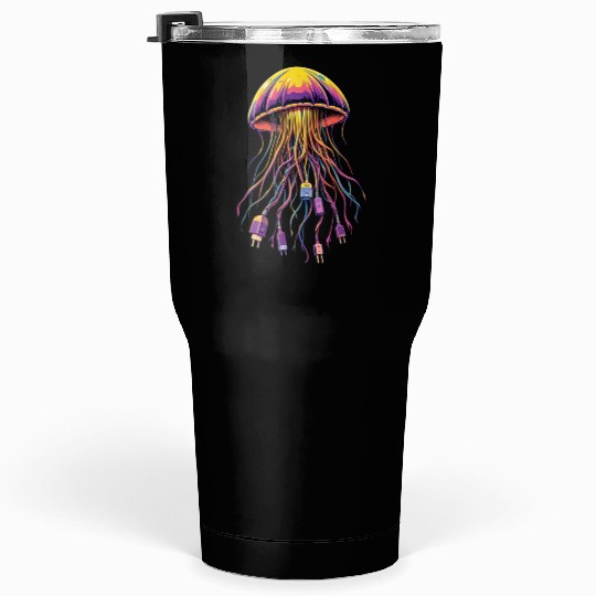 Electric Jellyfish Tumblers 30 Oz