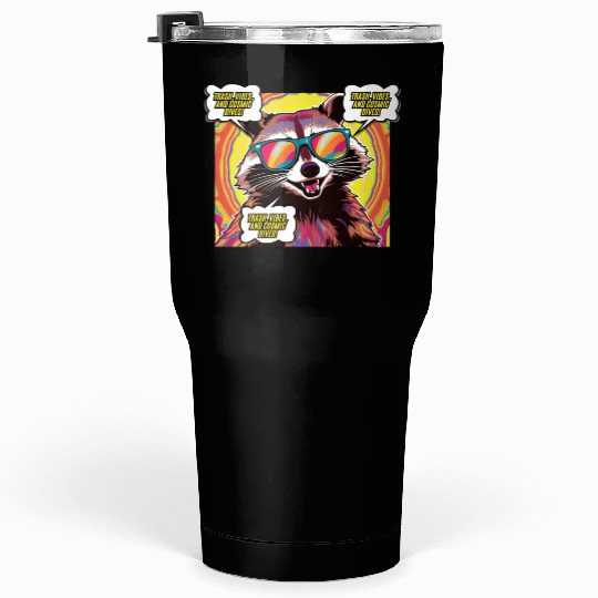 A Psychedelic Trash Advocate Raccoon Tumblers 30 Oz