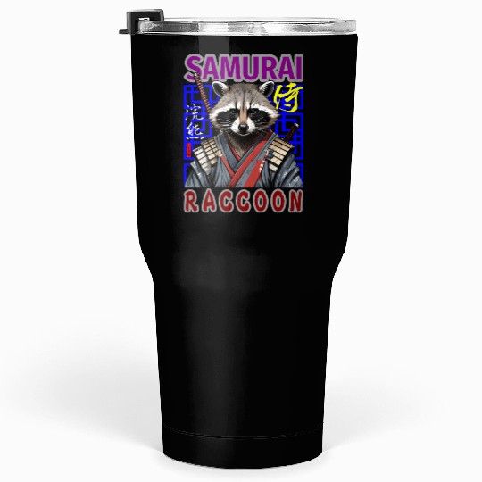 Samurai Raccoon Tumblers 30 Oz