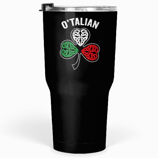 O'talian St Patricks Day Italian Italy Flag Italia Tumblers 30 Oz