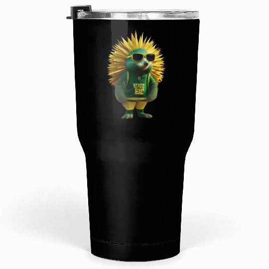 Green and Gold Echidna 3 Tumblers 30 Oz