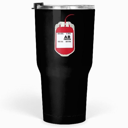 AB Negative Blood Bag Tumblers 30 Oz