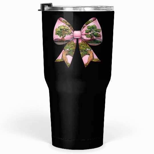Coquette Bow Bonsai Japanese Zen Mothers Day Tumblers 30 Oz