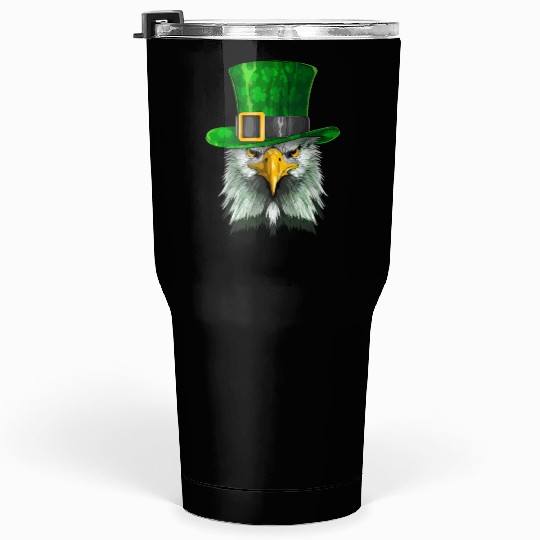 Lucky Bald Eagle St. Patrick’s Day – Irish Pride Tumblers 30 Oz