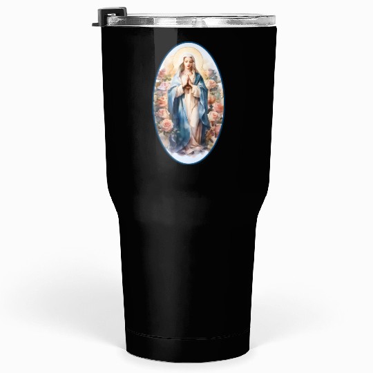 Blessed Mother Mary Knows Best Catholic Tumblers 30 Oz