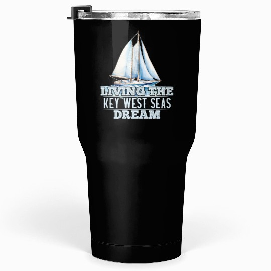 Florida Sunshine-State LIVING THE KEY-WEST SEAS Tumblers 30 Oz